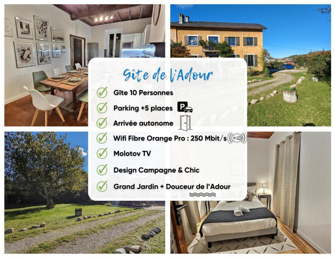Gite De L'Adour, Renove & Chic, Parking Gerde Bagian luar foto